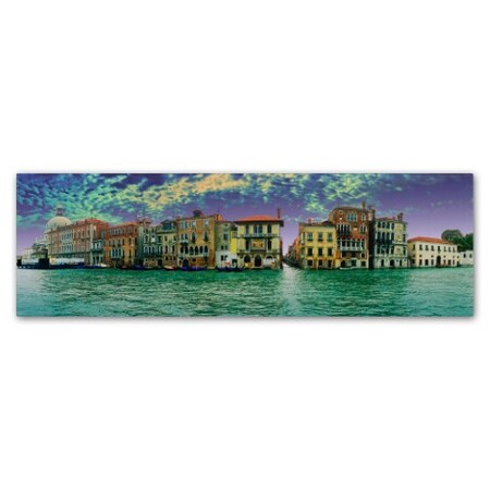 John Xiong 'Buildings Of Venice' Canvas Art,10x32